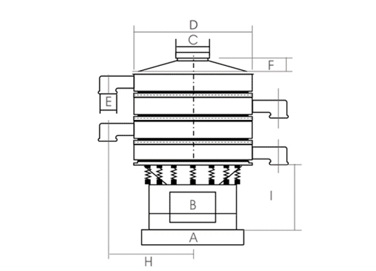 旋振筛外形尺寸表